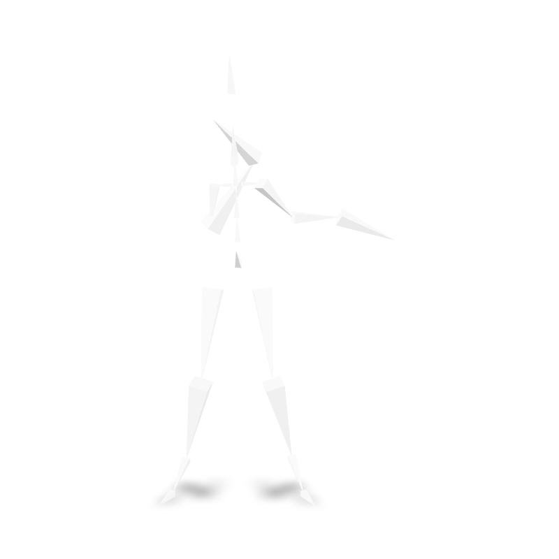 Winged demon wraith running clip (armature)