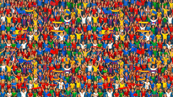 Stadium Crowd Texture (cartoon)